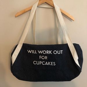 Will Workout for Cupcakes Duffle Bag 🧁